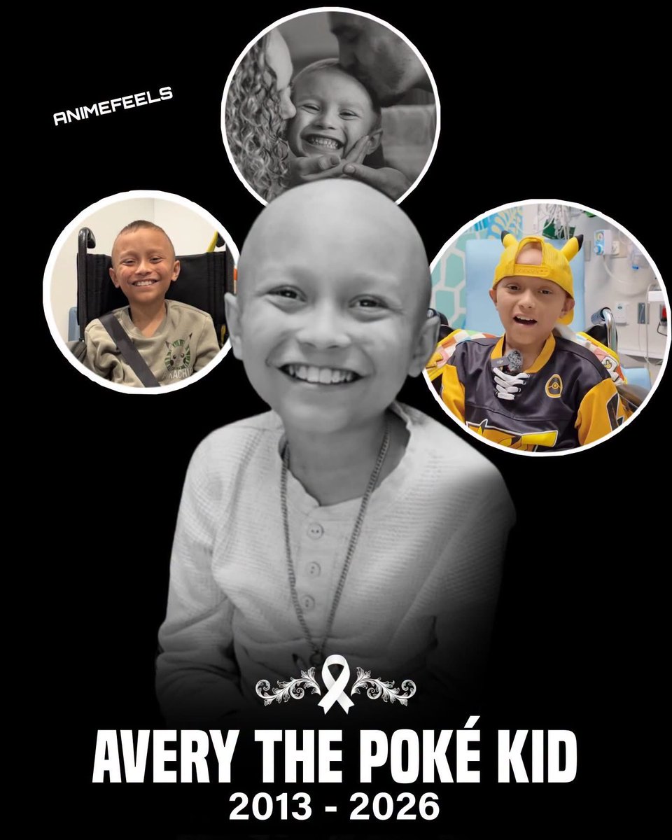 TANKWILSON724's tweet photo. Today is a very sad day in the Pokémon world. This young man had just 12 years old has inspired millions of people to pick back up where they left off his kids in the joy that they had. Avery I hope as my son grows up that he finds joy the way u did! You will be dearly missed😢 https://t.co/zcDGUMvcRj