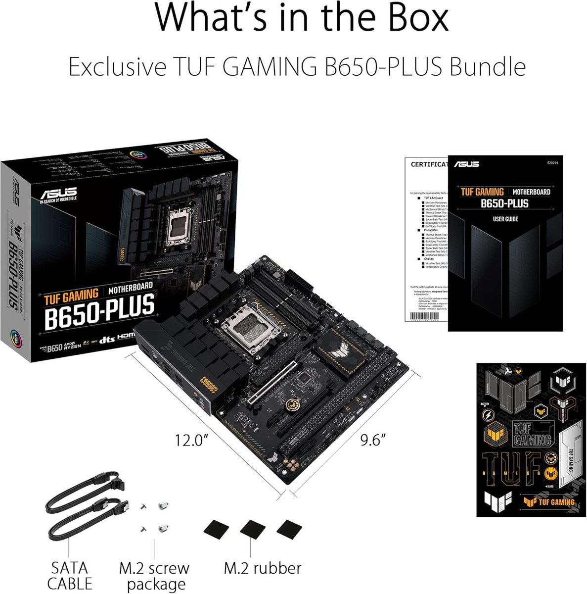 YoiYooy's tweet photo. مذربورد اسوس TUF GAMING B650-PLUS WIFI

مناسبة لتجميعة رايزن AM5 وبمواصفات قوية:

✅ مقاس ATX  
✅ دعم DDR5 حتى 7600+ بتردد كسر السرعة  
✅ ثلاث فتحات M.2  
✅ منفذ M.2 PCIe 5.0 للجيل الجديد من التخزين  
✅ واي فاي 6 وبلوتوث 5.2  
✅ منفذ شبكة 2.5Gb  
✅ دوائر طاقة 12(60A)+2(60A)+2  
✅ ميزة Two-Way AI Noise Cancellation  

السعر 573 ريال 🔥

البائع: امازون الالماني
التوصيل: مجاني لمشتركي امازون ويشمل الرسوم والضرائب 

رابط الشراء ⤵️  
https://t.co/qsyjT9z4ut