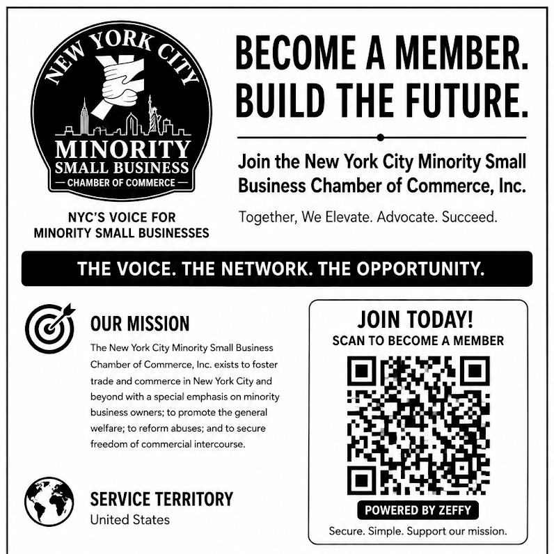 NycSmall60705's tweet photo. New York City Minority Small Business Chamber of Commerce, Inc. Officially Opens in New York City. https://t.co/0SjtTRM8bm