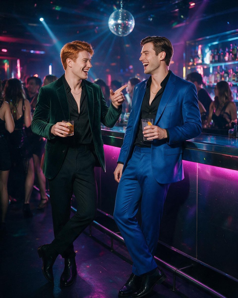 JaimeNewberry69's tweet photo. Best bro Finn are hitting the town tonight! Ready for trouble (but nothing that will get us banned on Facebook). 😎 
#campuslife #gayclub #bff https://t.co/mRZWQ8XwcI