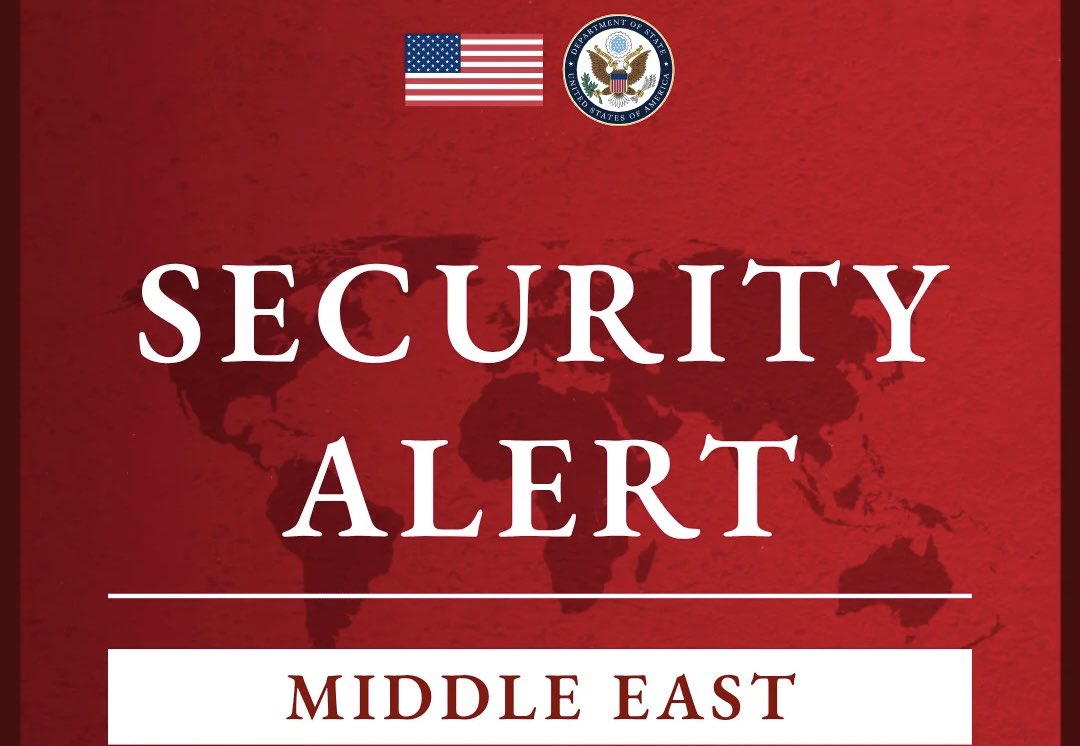 Osinttechnical's tweet photo. The US issued a region-wide security alert for the Middle East Saturday night, warning Americans that the conflict between Saudi Arabia and the Houthis could “escalate rapidly.”

The alert also notifies travelers that flights may be impacted by the fighting. https://t.co/DTVfp5wtbk