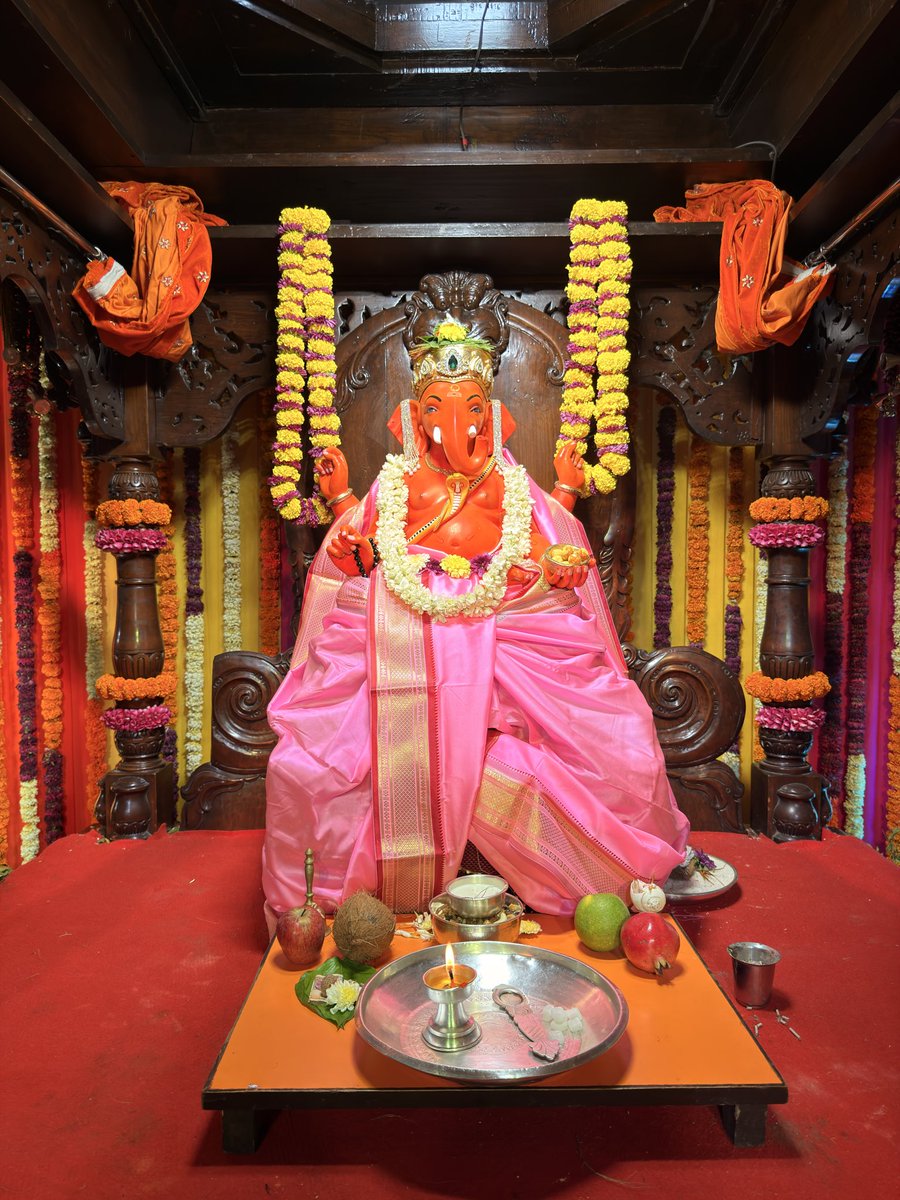 SVTMumbai's tweet photo. 🙏गणपती  बाप्पा मोरया 🌺मंगलमूर्ती मोरया 🙏२०/०९/२०२६
🙏Ganapati Bappa Moraya 🌺 Mangalmurti Moraya  🙏 20/09/2026 https://t.co/3a00Ku00Ce