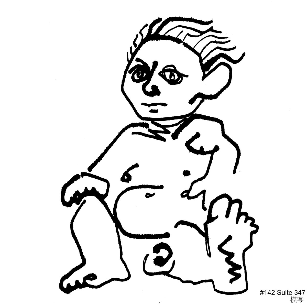 5antaClau5's tweet photo. ピカソ晩年のエッチング作品を模写して、触覚を味わう。

#模写 #ピカソ
#masterstudy #picasso

#モジャ模写 ：好きな線を採集する練習。
参照 ：ピエロ・クロムランク版画コレクション https://t.co/5AO5xDJTNp