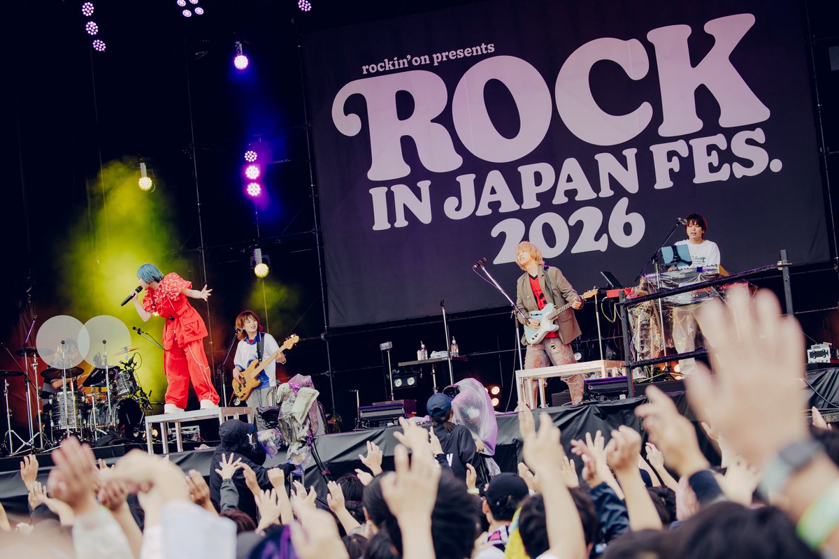 hisashimohb's tweet photo. ROCK IN JAPAN FES 2026
NOMELON NOLEMON
サポートさせていただきました！🥁

雨も気持ちよく、晴れ間も見え
ナイスでした！

#ロッキン
#ノーメロ
#NOMELONNOLEMON https://t.co/ZeHPr4Z4kc