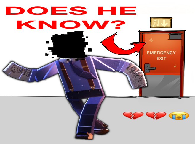 dudeswag87's tweet photo. poor dude cant see the exit #doors #doorsarchives #robloxdoors #doorshoncho im going insane what do i post 💔💔 https://t.co/xegZrKXi3q
