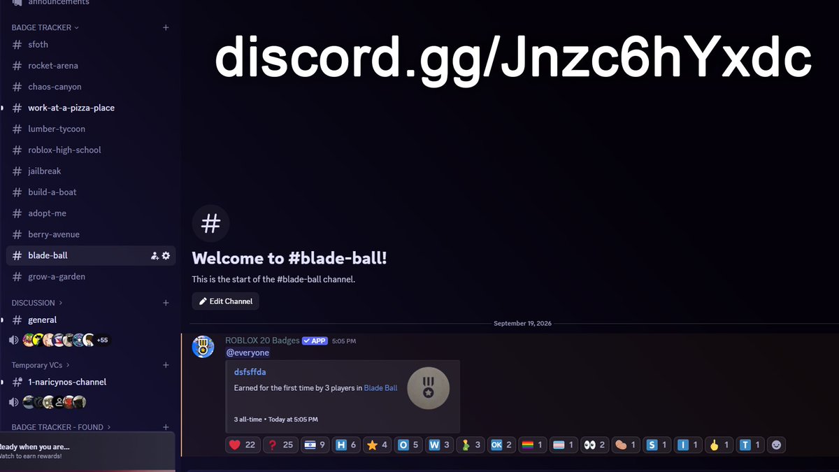 ChrisArrived's tweet photo. 🚨THE SECRET BADGE in Blade Ball has just been found!!

Join the Discord server to learn more about The Hunt: ROBLOX 20 👀 #Roblox #TheHuntRoblox20

https://t.co/QKLw54bqve https://t.co/IHwYB3wlsT