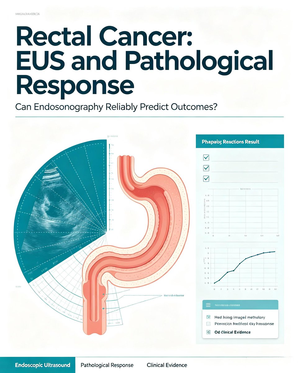 FrontierScient3's tweet photo. New study: Endoscopic ultrasound cannot accurately predict complete pathological response in rectal cancer. No available imaging method reliably predicts this critical treatment marker.
#RectalCancer #Oncology https://t.co/bgjq4E6jLA