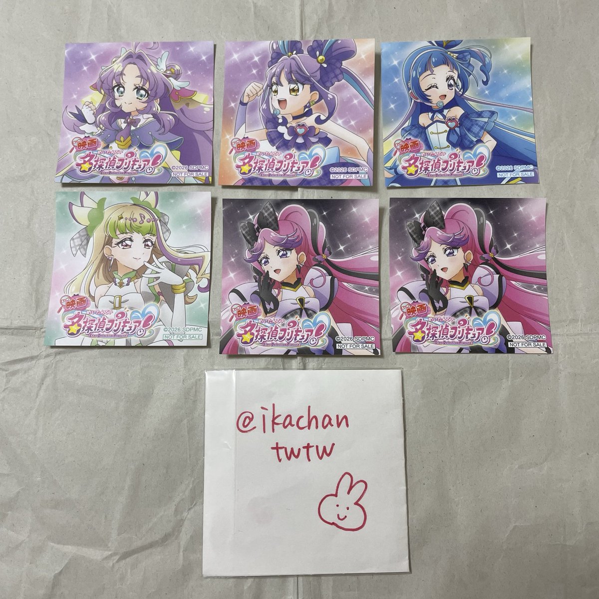 ikachantwtw's tweet photo. 【交換】プリスト プリティストア 映画名探偵プリキュア！ ノベルティ

譲)画像1〜2
求)アルカナ ワンダフル

缶バッジ:エクレール リリアン
クリアカード:アンサー
ステッカー:アンサー ズキューン キッス
→同種アルカナとのみ

郵送or固定ポスト日程内で都内手渡し
検索からでもお声掛け下さい◎ https://t.co/xDrs8km7yC