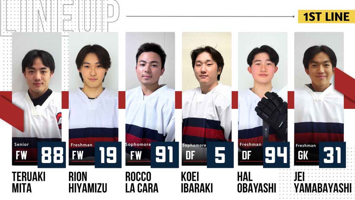 keio_icehockey's tweet photo. ▽慶應義塾大学オールメンバー
1.三田、冷水、ラカラ、茨城、大林
2.塚本、倉田、栖原、古舘、久恒
3.生原、中尾、伯野、土井、福谷
4.宮部、沖野、仁王
GK先発:山林/控え:秋田
#keioicehockey2026 #keioicehockey #keio #onemore #icehockey https://t.co/YpZzlJCaFW