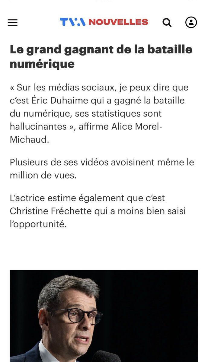 E_Duhaime's tweet photo. On ne sait pas qui gagnera l’élection le 5 octobre.

Mais grâce à vous, les conservateurs gagnent déjà clairement la bataille du numérique.

Merci d’aimer, de partager et de commenter nos publications. 😍 https://t.co/1D28Jl4yZi