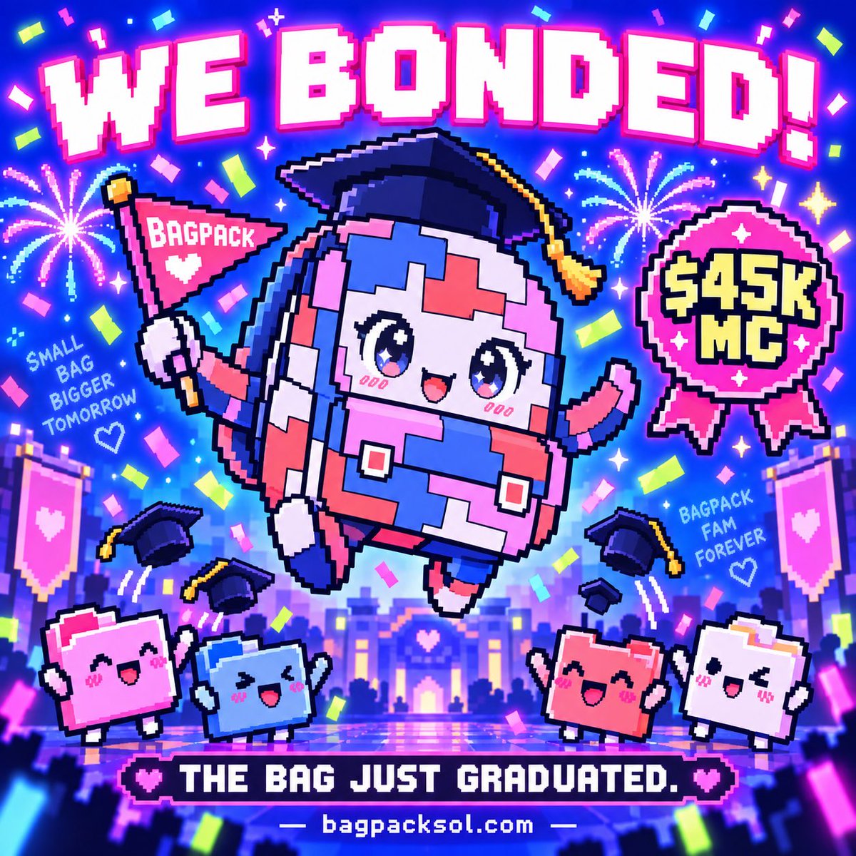 BagpackOnPump's tweet photo. 🎒🔥

100% of Bagpack’s website revenue is now committed to $BPACK buybacks and burns.

Our 0.5% platform fee now goes to a dedicated wallet. Creators still receive their separate 0.5%.

Revenue routing is live. Buyback-and-burn execution is next.

Build your bag. Share your conviction.

https://t.co/MVY2c0BJag