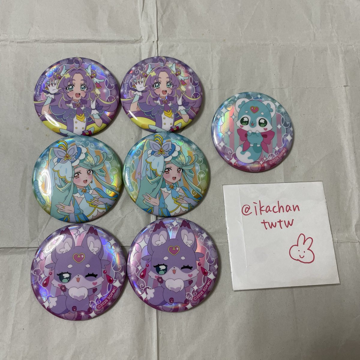 ikachantwtw's tweet photo. 【交換】名探偵プリキュア 映画 レインボー缶バッジ

譲)アンサー エクレール マシュタン シュシュタン

求)アルカナ

郵送or固定ポスト日程内で都内手渡し
検索からでもお声掛け下さい◎

よろしくお願いいたします。 https://t.co/ciAAadbEwo