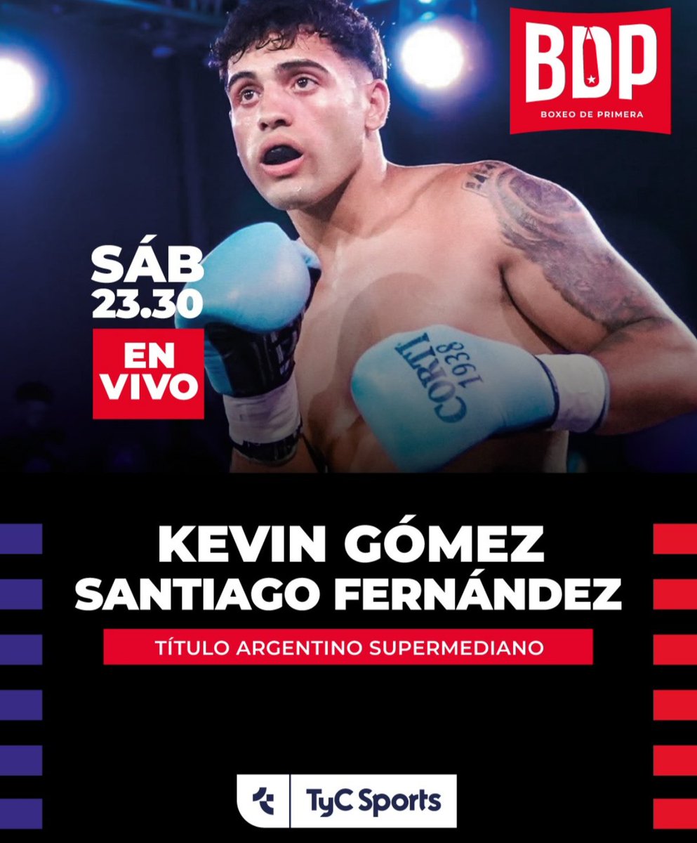 marcegon318's tweet photo. Esta noche, desde las 23.30, te esperamos en @tycsports, desde la @FABoxArg , con el título argentino súper mediano y mucho más.
Y a las 22.30 arrancamos con las preliminares en el canal de YouTube de #BoxeoDePrimera y en @tycsportsplay
@BoxeoDePrimera https://t.co/vdsTZESEo4