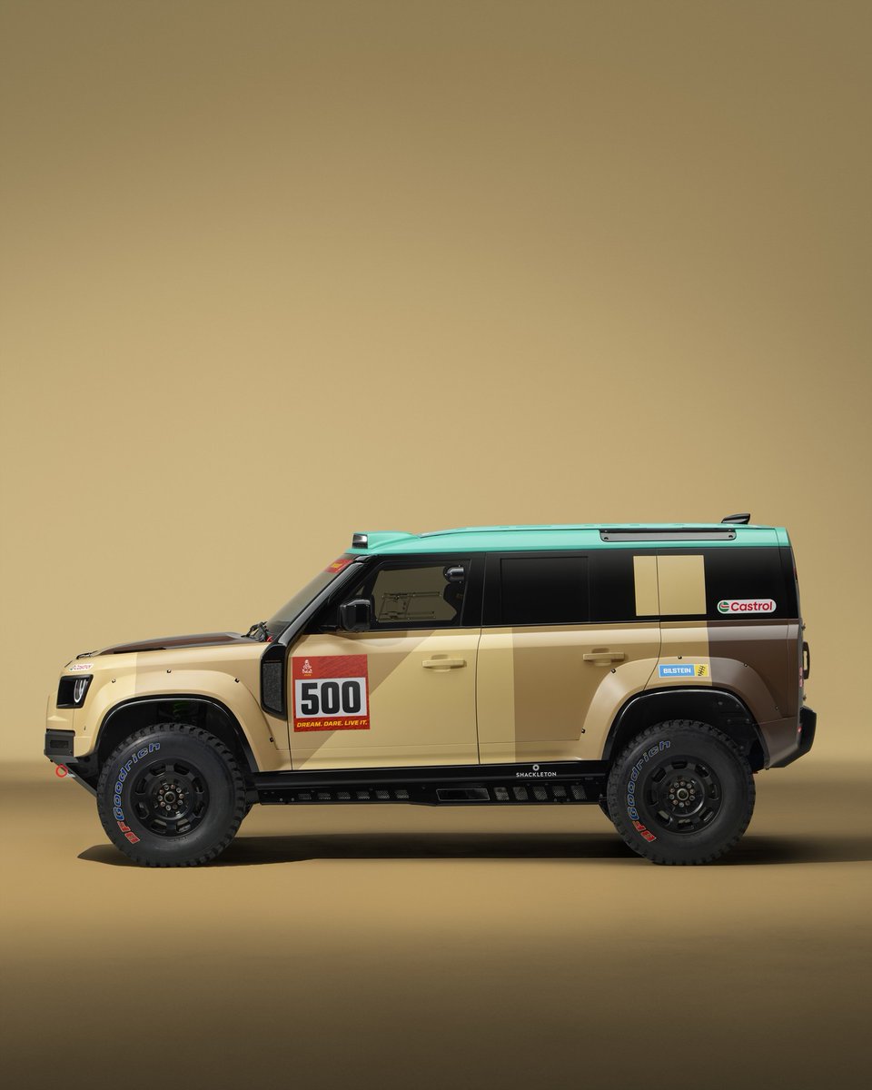 MairaFishburne's tweet photo. Meet the all-new Defender Dakar D7X-R, unveiled in bold new livery ahead of its 2026 Dakar Rally debut. Built for extremes. Born from the OCTA. Stay tuned as the countdown begins. https://t.co/IZhyCifpUK