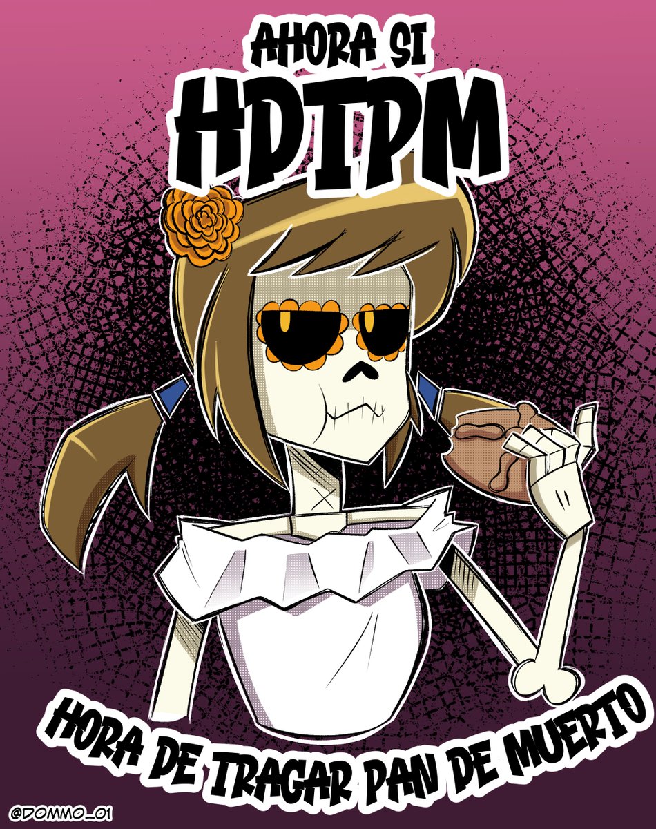 Dommo_01's tweet photo. Ahora sí HDTPM!

Recuerden, el pan de muerto no cuenta como caloria porque está muerto 😉

#Pandemuerto #diademuertos #digitalart #horadetragarpandemuerto #meme https://t.co/vQVWK0tA7h
