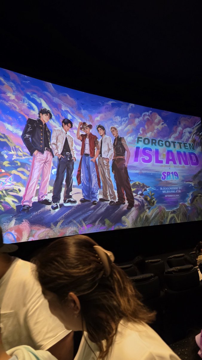 ThornedSakura's tweet photo. Happening now!!!

Thank you @MelbourneAtin for organising this block screening and for @supseerior for the special art🥰🥰🥰

SB19 CELEBRATES MGA KABABAYAN
@SB19Official #SB19
#SB19MgaKababayan_ForgottenIsland https://t.co/dqnXdJlNix