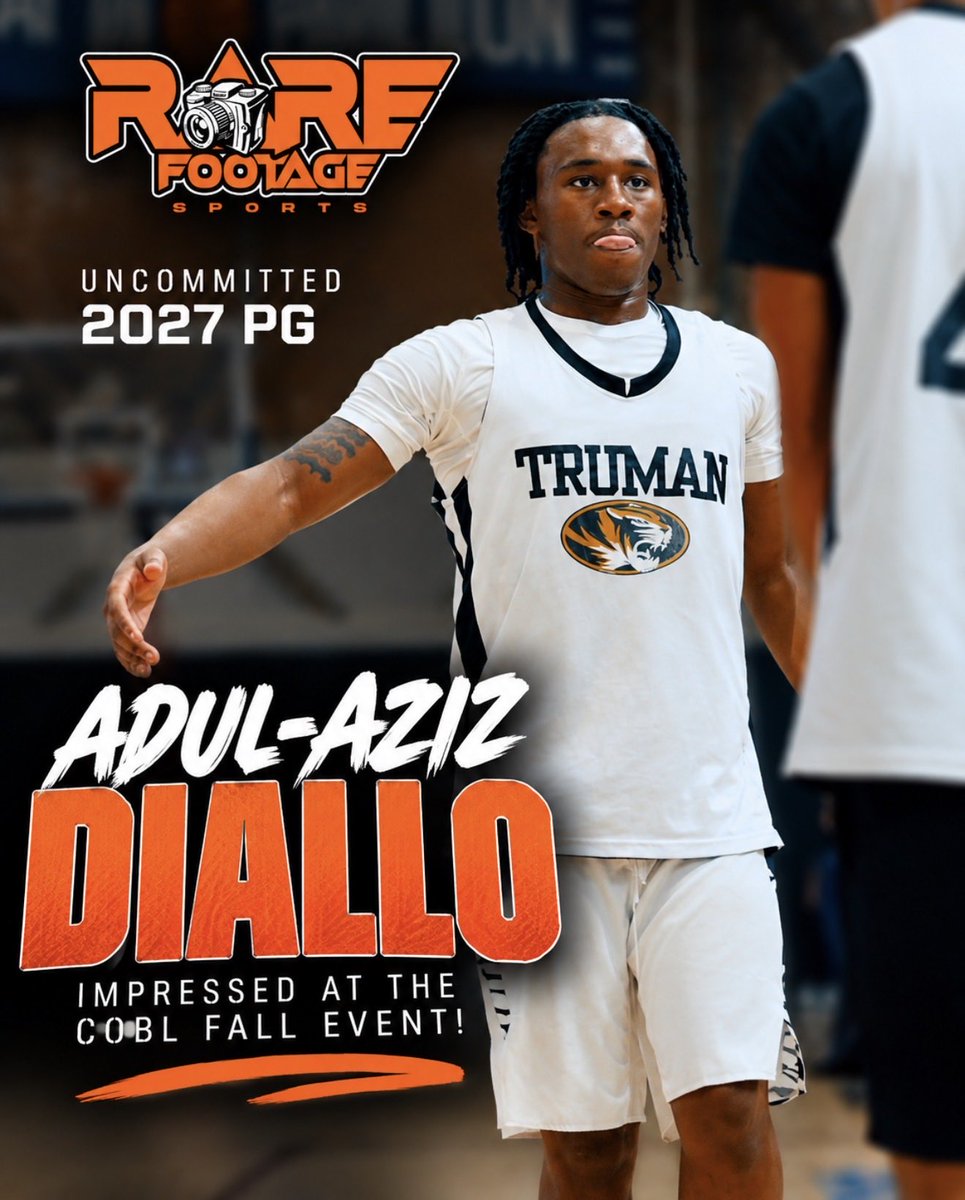RareFootageNews's tweet photo. Uncommitted 2027 PG  Adul-Aziz Diallo impressed at the COBL fall event! #KeepDoubtin https://t.co/ijZzA4aMgu