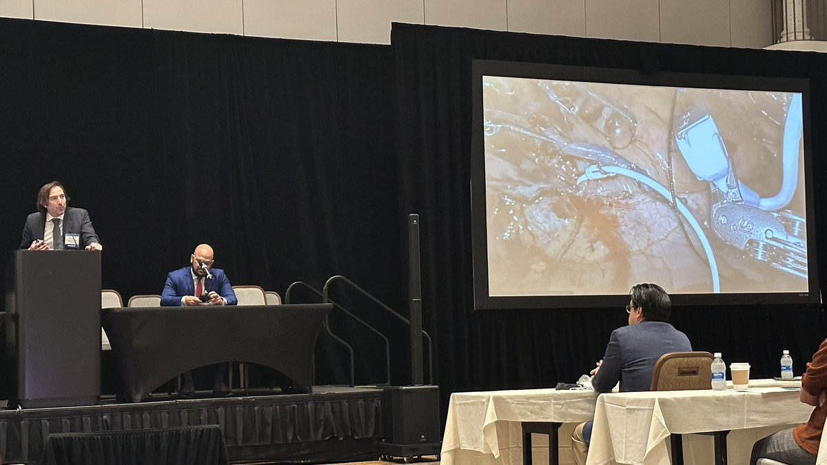 amishapaul___'s tweet photo. Final Session IX #CLEaorta on innovations in aortic aneurysm tx - expanding VSRR, PEARS, ascending stent grafting, and endo+hybrid repair for congenital aortic disease. Super interesting talk by Dr. @GianTorre610 on the potential for robotic surgery in ascending aortic surgery https://t.co/GPmE1Rh112
