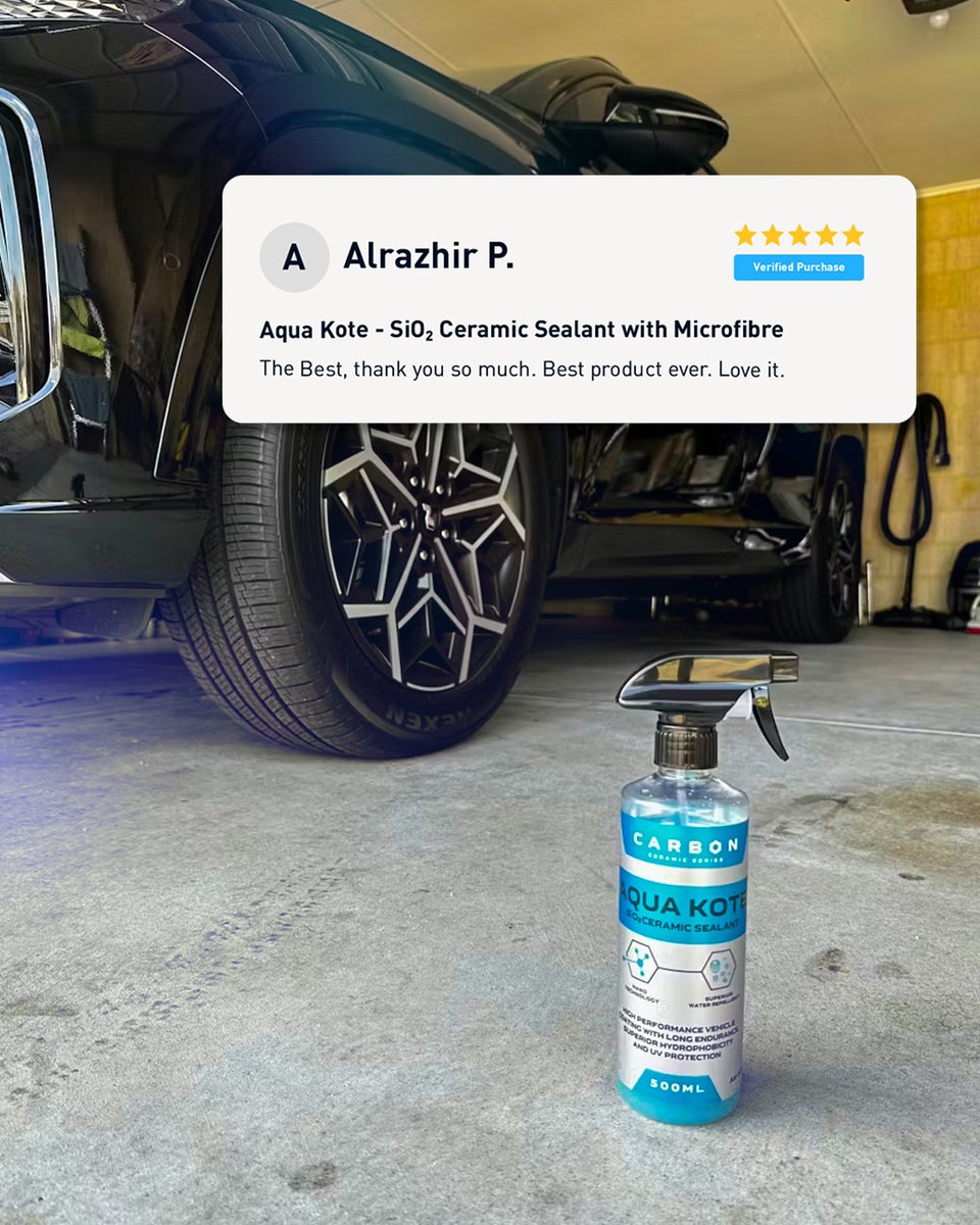 ReginaKoogli's tweet photo. Aqua Kote isn’t just a sealant—it gives your paint a mirror-like finish. See the difference! https://t.co/ZP614conQj
