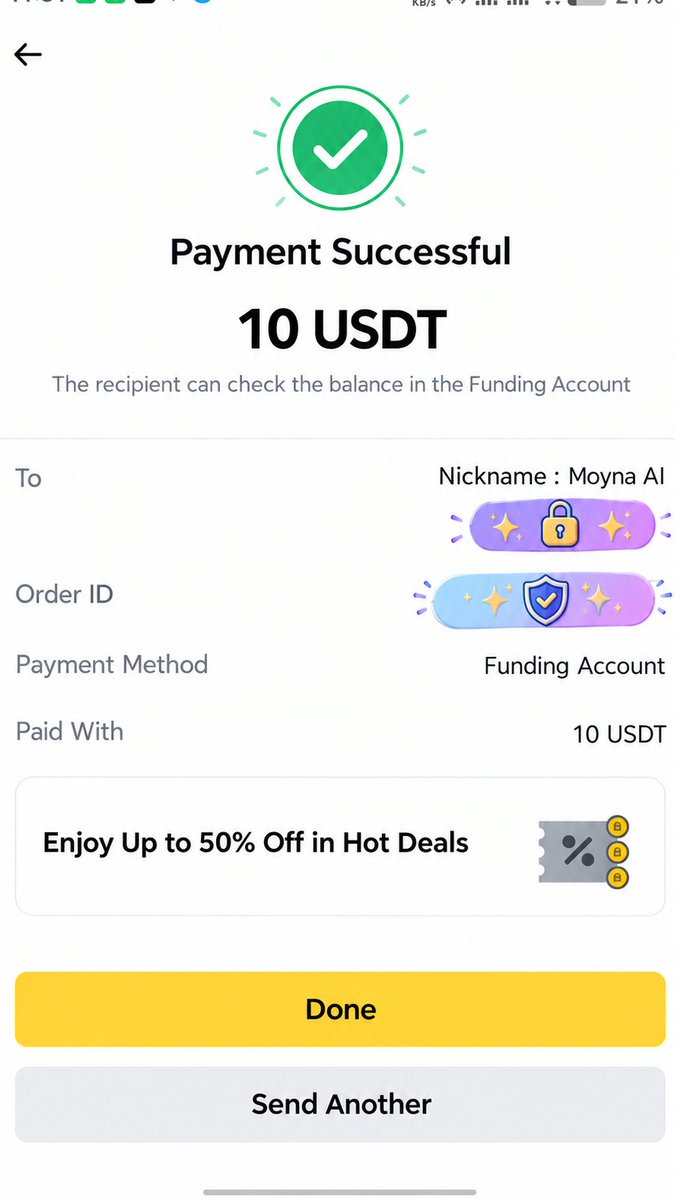 moyna_ai's tweet photo. Want to win 10 USDT?
Let’s make it simple!💰

How to Enter:

1️⃣ Follow @moyna_ai 
2️⃣ Like this post ❤️
3️⃣ Repost
4️⃣ Comment “DONE” below 💬

🏆 Winner: 1 lucky winner
💰 Prize: 10 USD
📩 Payment: Sent directly to the winner.

That’s it!
No complicated steps.
Good luck everyone! https://t.co/Y54lR25XB3