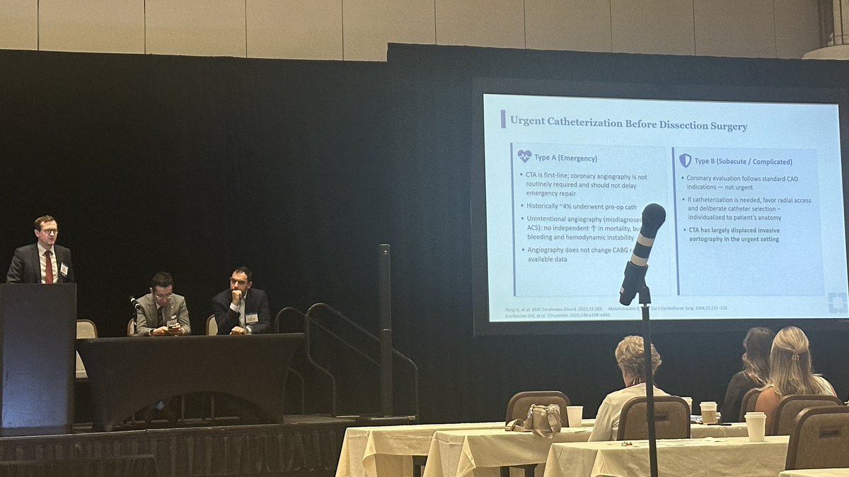 amishapaul___'s tweet photo. Session V #CLEaorta presented best practices and management considerations for several urgent aortic diagnoses, including IMH, contained leaks/impending aneurysmal rupture, and proximal + distal aortic graft infections https://t.co/CwyN3QPWCR