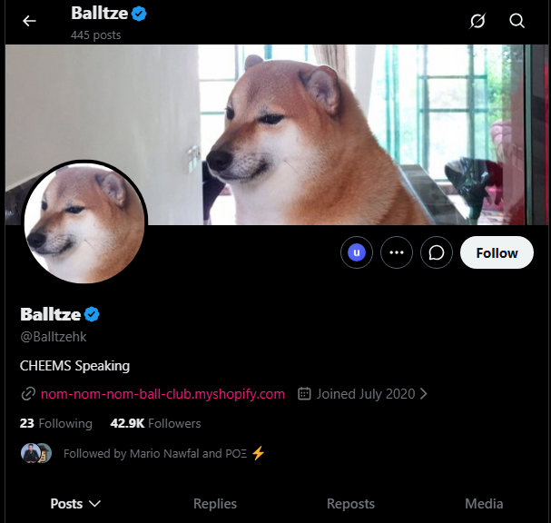 ashthequant's tweet photo. SHIBA COINS HAVE BEEN SENDING TODAY AND WE HAVEN'T SENT THE MOST MEME'D SHIBA EVER???  

Somehow Balltze hasn't been launched with Paid fees to the owner yet...  

Balltze (Dogs real name) also known as Cheems has been the post meme'd and popular Shiba online over the passed 5 years...  

Fees going to the main account of Balltze

https://t.co/MM72p6qoyk