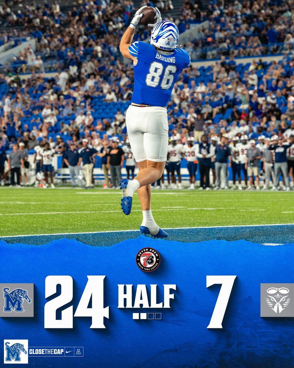 MemphisFB's tweet photo. 🔳🔳⬜️⬜️

#CloseTheGap | @7BrewCoffee https://t.co/Uen8vFIFTs