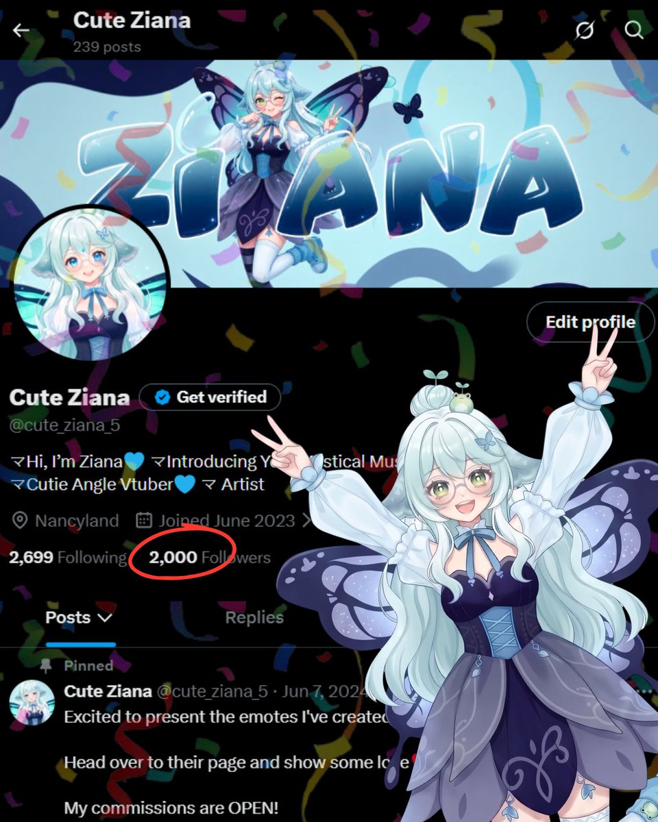 cute_ziana_5's tweet photo. Finally hit 2,000 followers! 🥹🩵 
This wouldn't have been possible without your amazing support

Thank you all so much https://t.co/lDHfJZfGgi