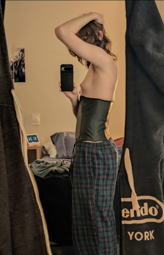 foxkaldir's tweet photo. Holy shit my boobs were so small early transition compared to now https://t.co/wUbfSjhr5D