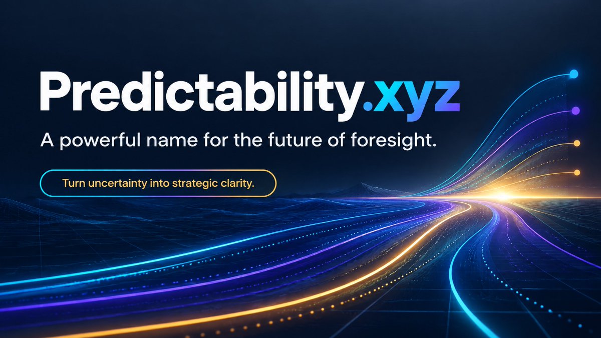 ichwagift24's tweet photo. https://t.co/R4WCjClRCg is available for acquisition. π
π― Ideal for: Prediction Markets, DeFi Oracles, Crypto Analytics
#Web3 #CryptoDomains #PredictionMarket #DeFi #DomainNames #DomainForSale #AITech #SaaS #PredictiveAnalytics #Domains https://t.co/0yKESe49FA