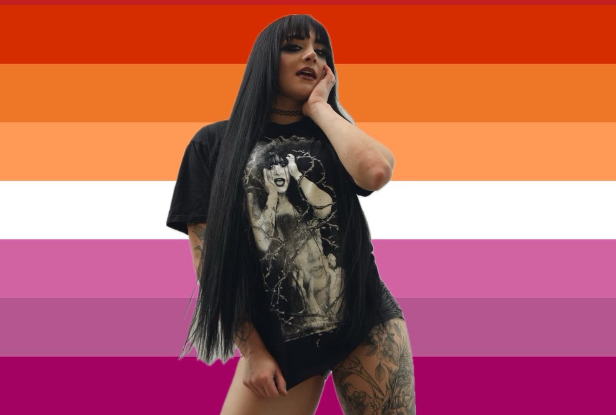 no_its_becky4's tweet photo. lesbian flag for lesbians who love Tatum Paxley https://t.co/XWIozjLaBy