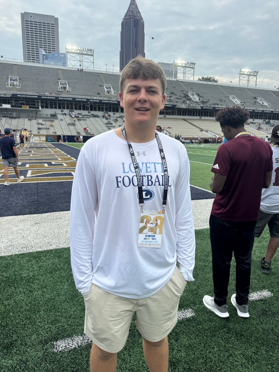 leewetzler28's tweet photo. Awesome time down on The Flats for @GeorgiaTechFB.  Thanks for the invite @CoachTimSalem @JMorrisonCoach @Coach_Marr Great win! @bamasnap @kohlssnapping  @lovettlionsfb   @WillBenton10 @oneononekicking @HKA_Tanalski @CoachBorowski https://t.co/YxDRiTatIf