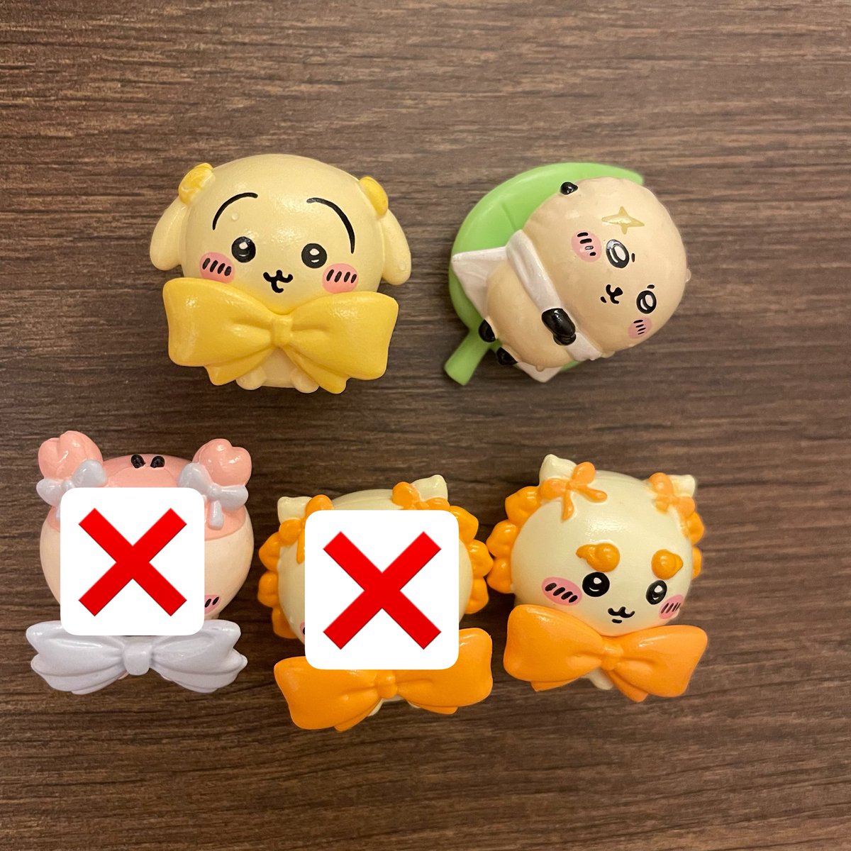 uab_r6's tweet photo. ちいかわ　びっくらたまご　おふろぷかりん　りぼんなみんな　交換

譲)🎀うさぎ、シーサー
     🫧ラッコ

求)🎀モモンガ、ハチワレ
      🫧モモンガ

纏めて優先、郵送or兵庫県手渡し(詳しくはdmにて)
旅先の為🆔なしの写真になります。 https://t.co/abjdW98Uog