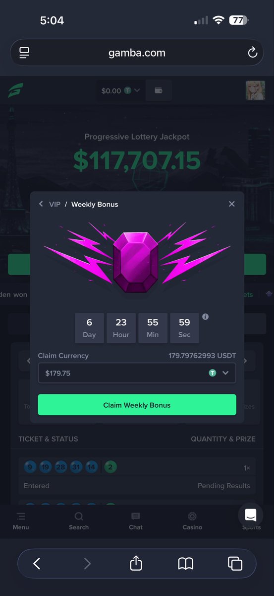 amd1996's tweet photo. @BurningTheDice @gamba I lost 5k this week…. Not bad I guess. https://t.co/VeTLRSP5m2