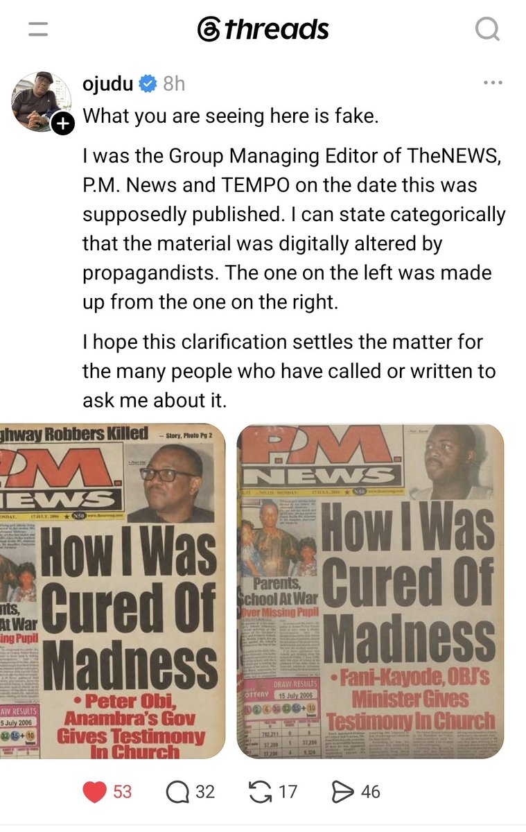 AdebayoKemmie's tweet photo. @Sistaliano May what you wish HE. Mr Peter Obi be your portion before you exist this world unless you repent https://t.co/mbE62Cx07S