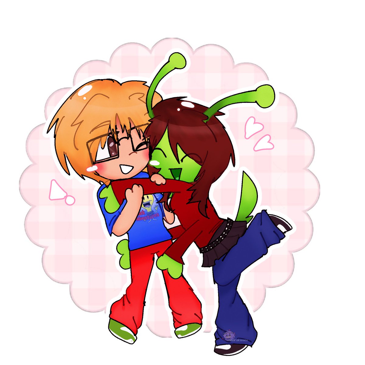 _iheartstanley's tweet photo. omg it’s my persona ( faa ver ) they’re a cutie it’s me hi hi hi !!! ( fanarts r open 👀👀👀👀 ) #factattackadventure #Factattackadventures #art #oc https://t.co/H2JRdOplp8