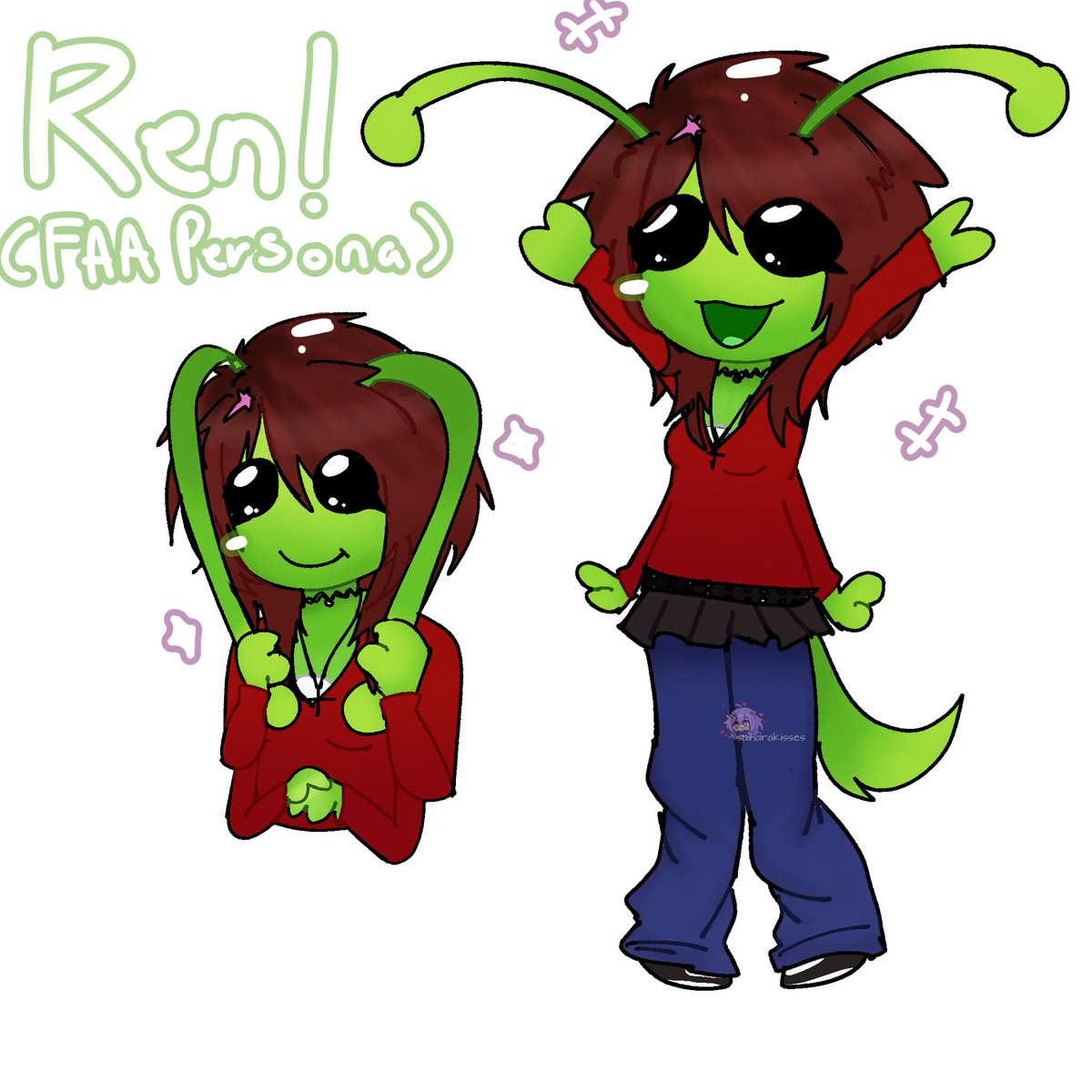 _iheartstanley's tweet photo. omg it’s my persona ( faa ver ) they’re a cutie it’s me hi hi hi !!! ( fanarts r open 👀👀👀👀 ) #factattackadventure #Factattackadventures #art #oc https://t.co/H2JRdOplp8