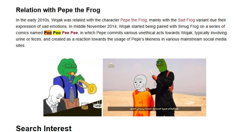 Zhencantdev's tweet photo. With the new paired to pepe pairing we can finally fun the biggest Wojak Pepe meme of all time PooPooPeePee.

This the famous 4chan cross over was a huge fued between wojak and pepe and the name of the fued was Poo Poo Pee Pee

Now we can run it and pair it with pepe
https://t.co/k4A9WiDz32
https://t.co/ZjyWYT94C8