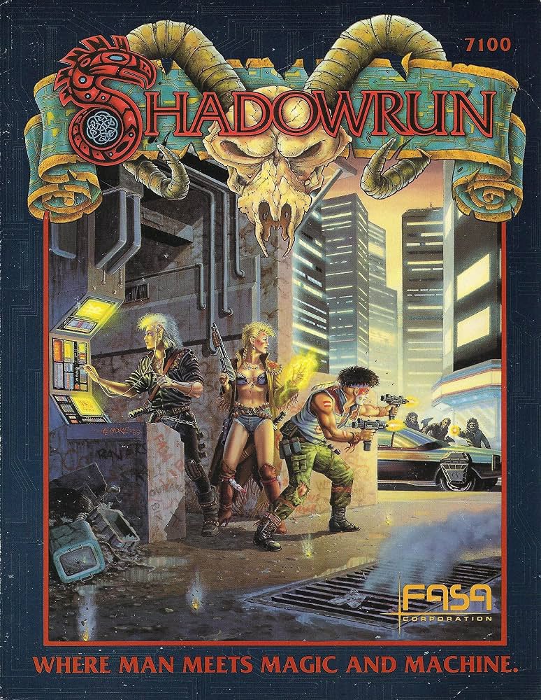 retroscifiart's tweet photo. Art by Larry Elmore for Shadowrun RPG (FASA 1989) https://t.co/0kfZr0o43Q