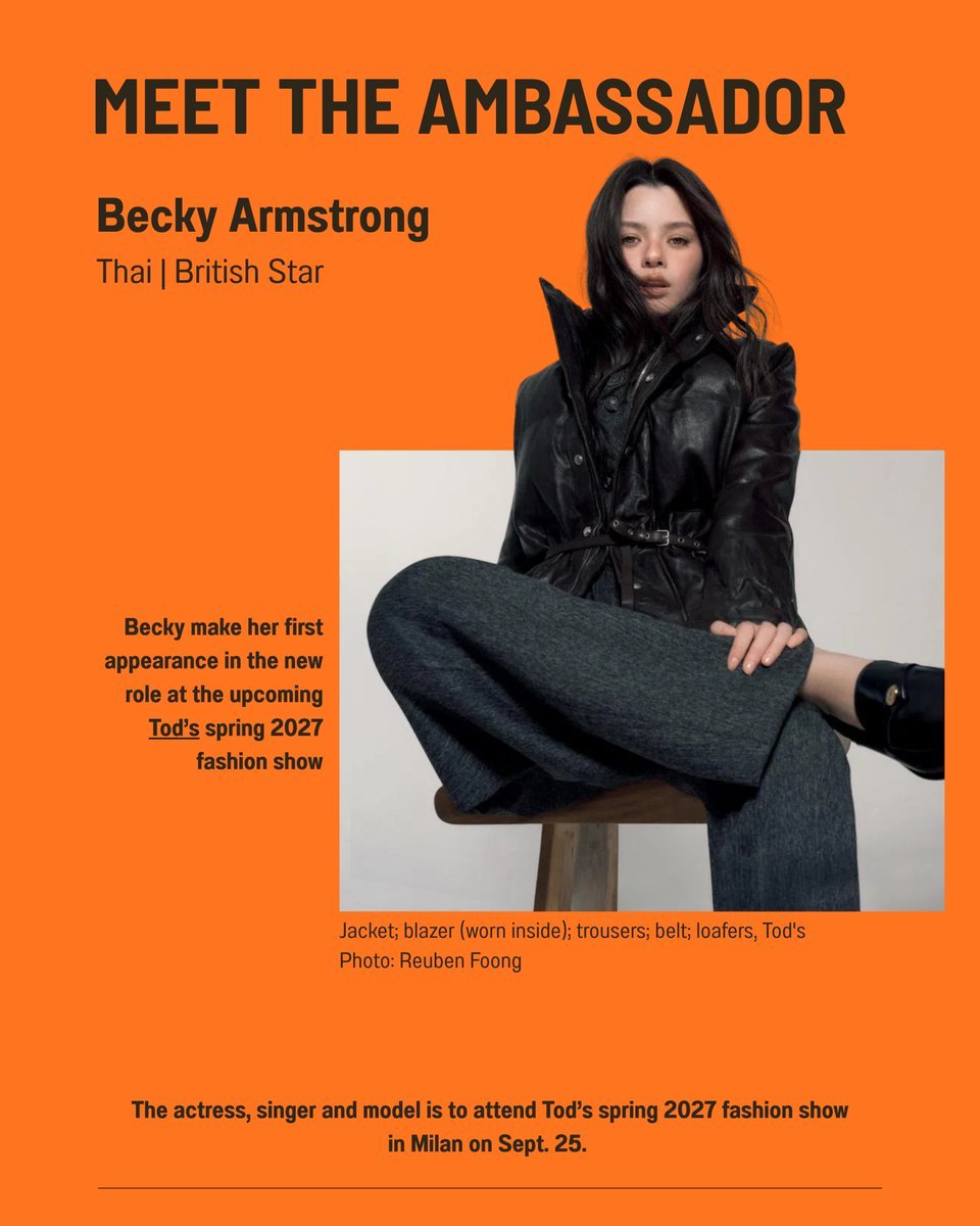kzzzzzzzzz12's tweet photo. Im so excited for MFW  lets go Becky 🫶🤍

#Tods 
#beckysangels‌ #BeckyArmstrong https://t.co/IbzT34Wfb4