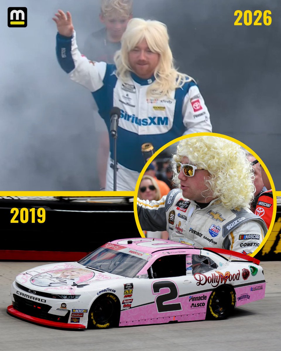 Motorsport's tweet photo. Nobody honored Dolly Parton quite like Tyler Reddick at Bristol. https://t.co/mR3TWSIZsv