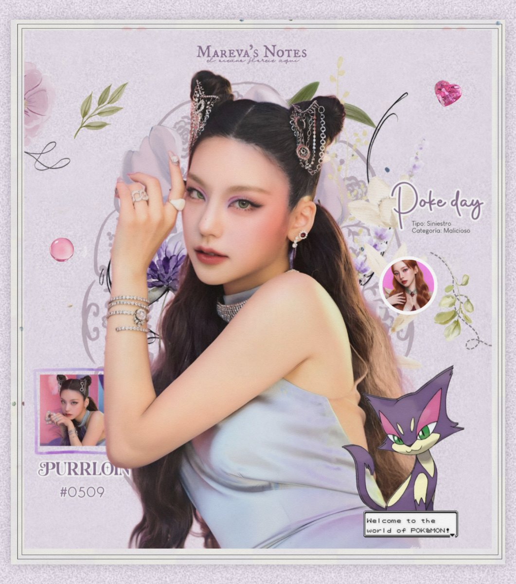 seaflorae's tweet photo. 𝟷𝟿.𝟶𝟿 ⋆.𐙚 ̊  𝗠𝗮𝗿𝗲𝘃𝗮'𝘀 𝗻𝗼𝘁𝗲𝘀. 𖹭.ᐟ #PokeDay 
Celebrating our sweet little Cherry in shades of purple, with a little Pokémon magic and a feline spirit that feels just like me. #CèrisseAdventure. 💜 https://t.co/WmKVCWoGYX