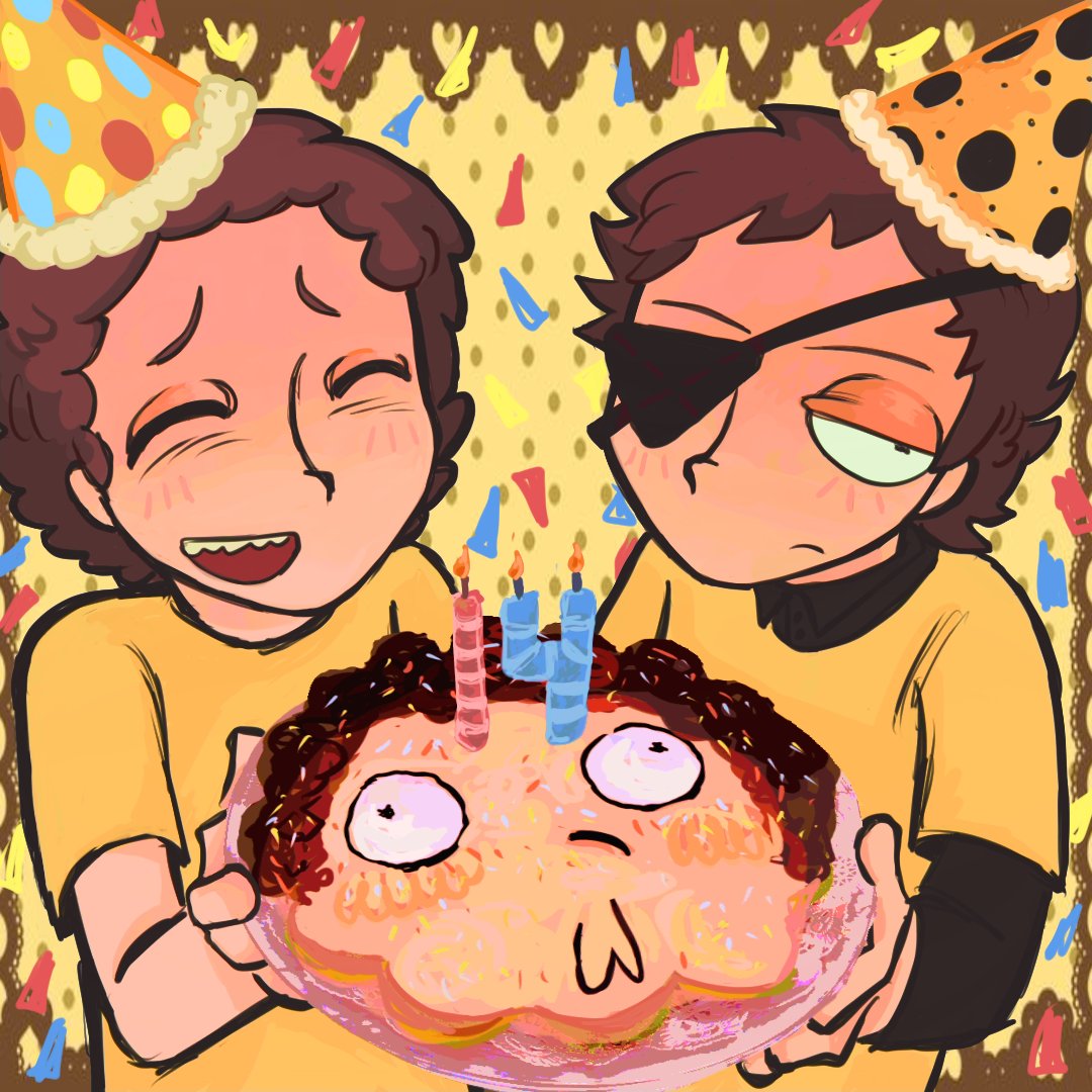 waffles_vs_ass's tweet photo. #HAPPYBIRTHDAY TO THE BIRTHDAY BOYS !! first time drawing em 
#rickandmorty #pemorty ? https://t.co/2af152cdZl