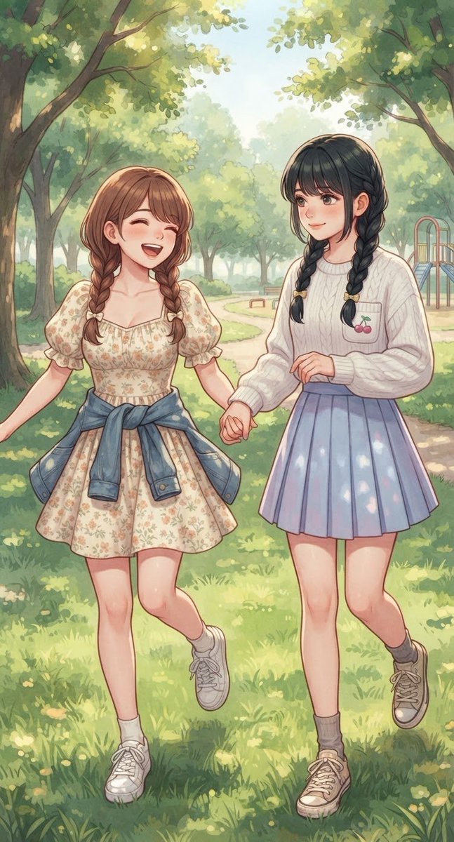 UniLabo3535's tweet photo. 乙女ちゃんの他校の親友　麻友ちゃんと。 https://t.co/2It5RTTcS8
