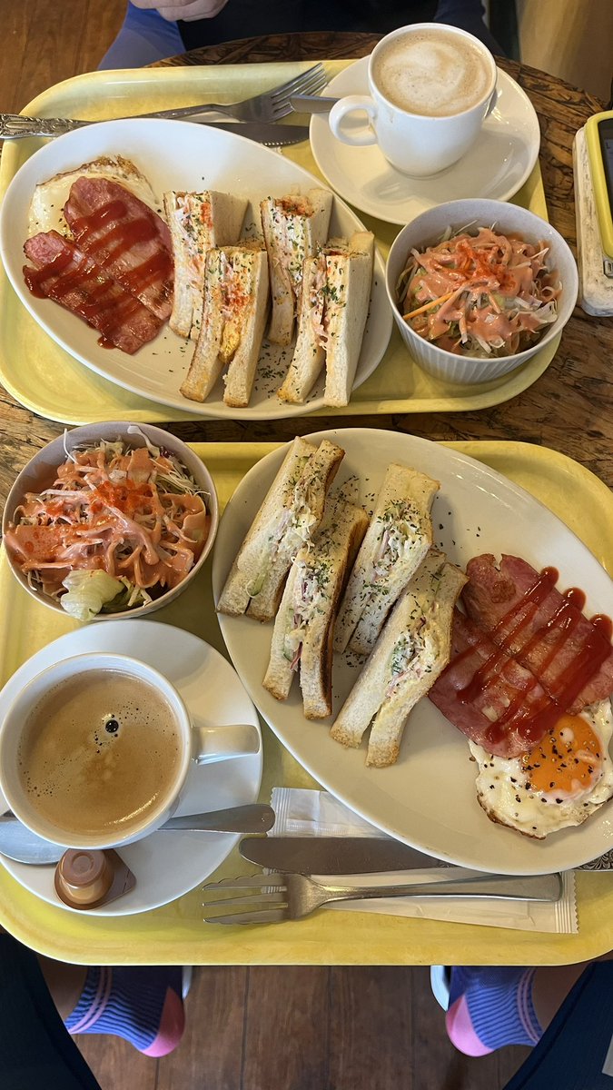 MasayoMishima's tweet photo. ロングスリーパー先ほど起床、寝過ぎた予感。呑気にモーニング食べてる場合じゃなかったよ
というわけで今からビワイチスタートします🕊️笑 https://t.co/xGh16R2BtB