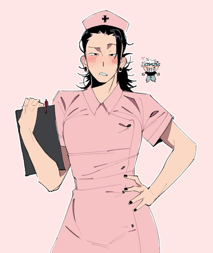 xyvuq's tweet photo. Suguru in nurse outfit
#jjk #jujutsukaisen #geto https://t.co/gMnwzUgbVB