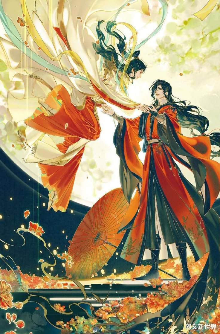 sunfl4re's tweet photo. there's an ancient belief that the sun &amp; moon are married, and the stars their children. when the moon is at the height of its pregnancy, it becomes round and then becomes a crescent after giving birth to another star. which has me thinking sun/moon allegory hualian??? https://t.co/tSy5WqCRWD