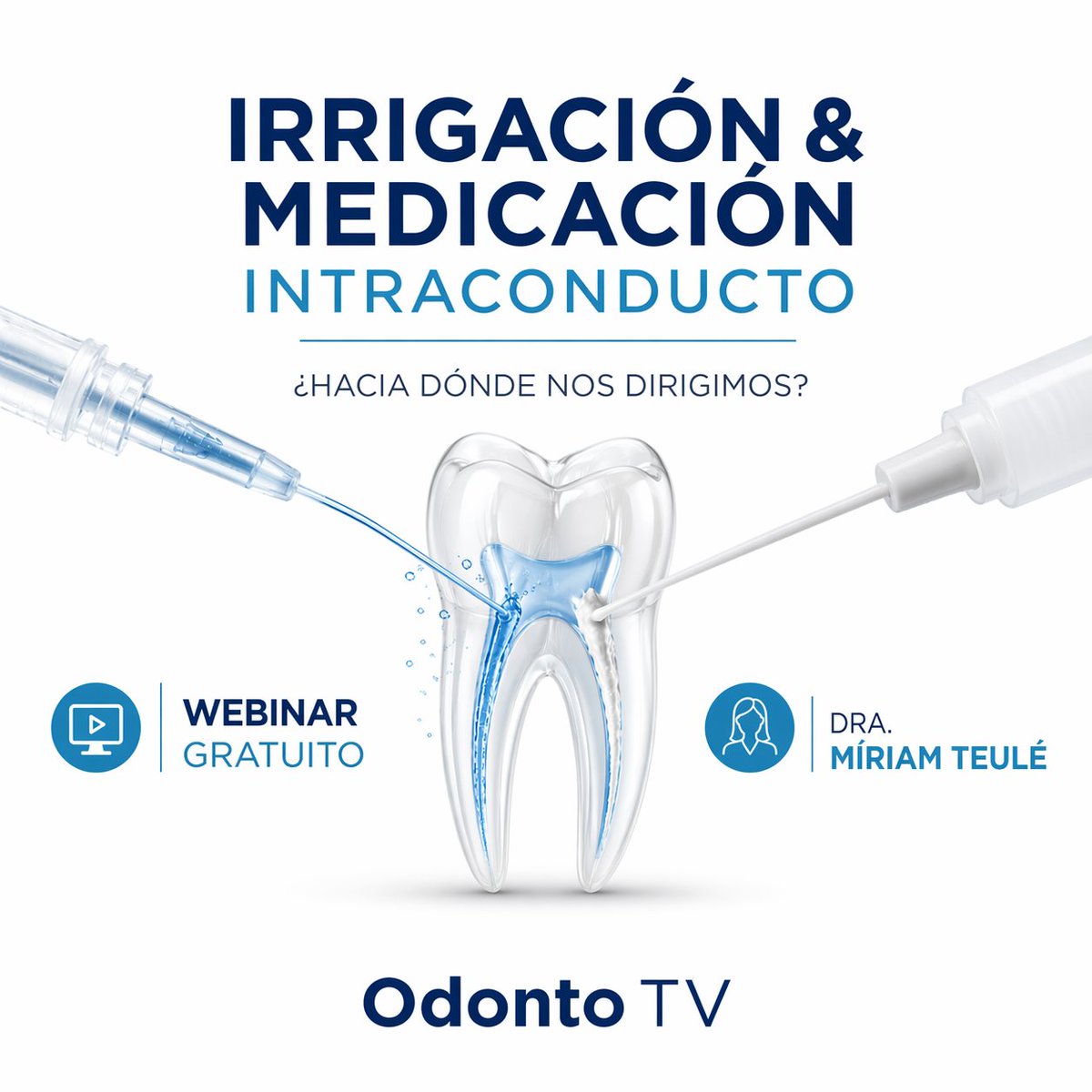 OviDentalGo's tweet photo. WEBINAR https://t.co/JeMkSK0QIY

👉 La endodoncia contemporánea atraviesa una etapa de transformación impulsada por la evidencia científica, la innovación tecnológica y la necesidad de lograr tratamientos más predecibles, seguros y biológicamente respetuosos.

En este contexto, la irrigación y la medicación intraconducto se posicionan como pilares fundamentales en el éxito terapéutico, ya que permiten una desinfección efectiva del sistema de conductos radiculares, incluso en aquellas áreas donde la instrumentación mecánica no alcanza.

En este webinar, la Dra. Míriam Teulé aborda de manera clara y actualizada las estrategias más relevantes en irrigación endodóntica, analizando la eficacia de los distintos agentes irrigantes, sus protocolos de activación y su interacción con la anatomía compleja del sistema radicular.