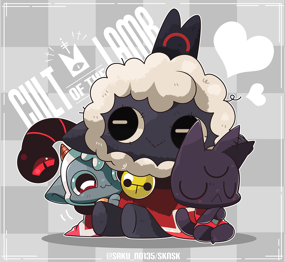 saku_no135's tweet photo. ＼Yippee! Yippee! Yippee!／

#cultofthelamb #cultofthelambfanart #COTL https://t.co/r4aKRvGNwJ