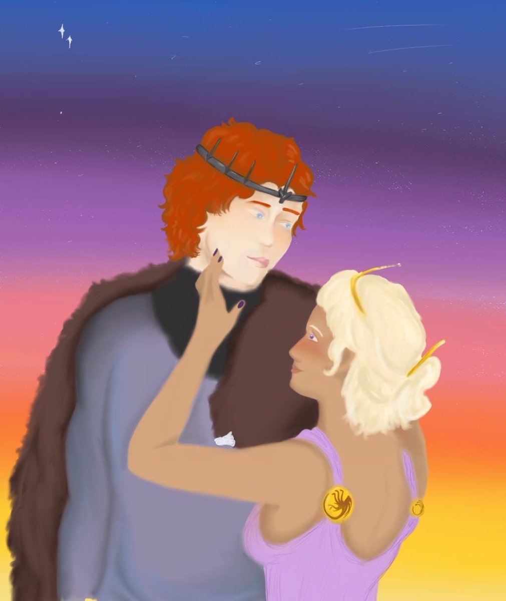 https_axsc's tweet photo. #wolfstorm 
danny and robb the rulers of westeros 

also, i got some inspiration from @huyandere specially for danny’s clothes https://t.co/f8hIdoP8pC
